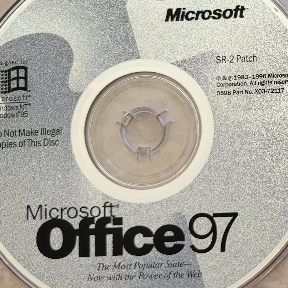 Vintage - Microsoft Office 97 SR-2 Patch, 1996